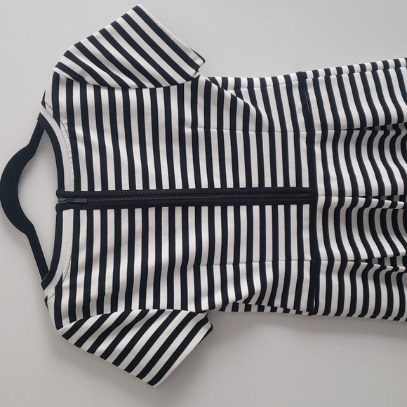 INC International Concepts Black and White Striped Dress Size Small - Picture 3 of 7